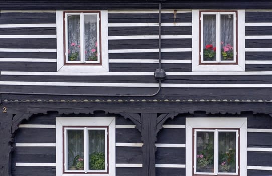 Umgebindehaus in Northern Bohemia