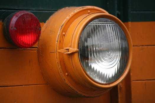 Lighting system on a historic electric locomotive