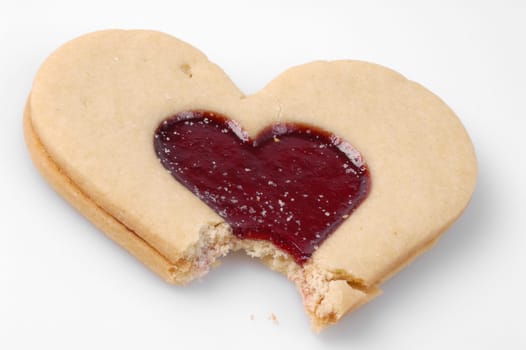 Pastry with bite marks