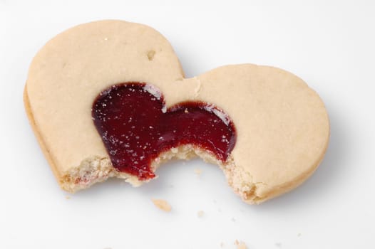 Bited pastry heart