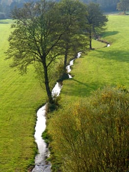 Idyllic stream valley