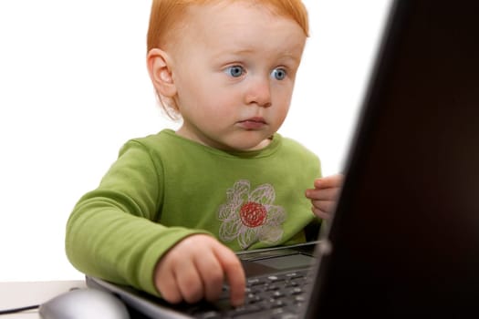 Child at the laptop