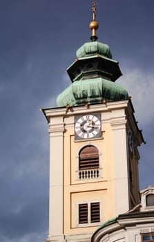 Church tower in Vienna
