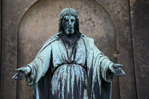 In an old cemetery