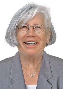 Pensioner laughs