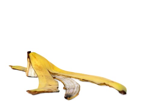 Banana peel lying around
