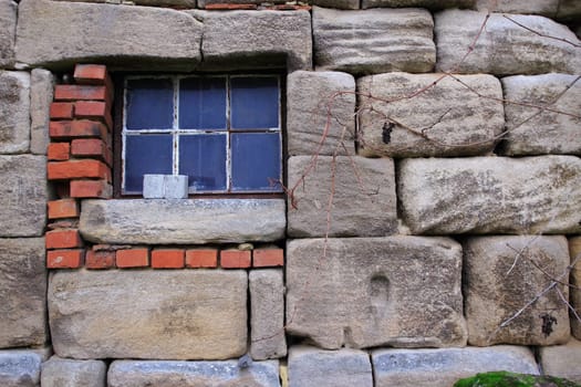 Foundation of a half-timbered house