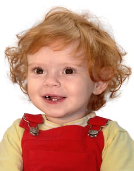 Laughing baby 18 months cut-out