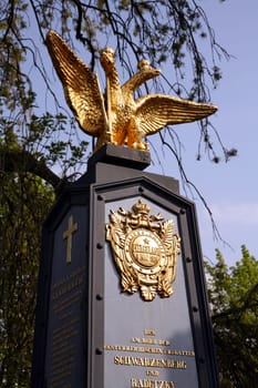 Memorial at the cemetery in Cuxhaven for the Austrian sailors of the frigates Radetzky and Schwarzenberg who died in the naval battle off Heligoland on 9.5.1864.