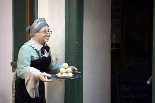 Advertising figure for a café in Weimar