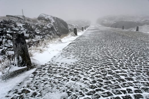 first snow on the Gotthard Pass - 2