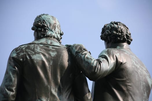 Our two great princes of poets on the Theatre Square in Weima