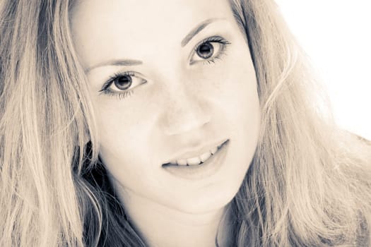 The beautiful look of a woman
