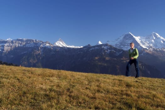 in Alpenspaziergang