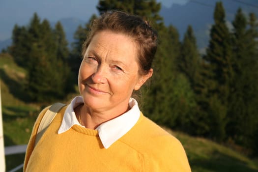 Portrait of fifty-year-old woman