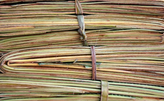 At the flower,fruit and vegetable market in Bangkok,you can find these banana leaves in stacks...