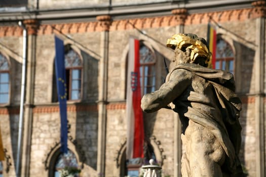 On the market square in Weimar