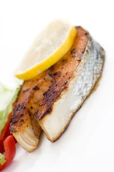 fried salmon