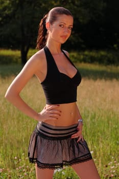 Fashion in the Park with Young Woman III