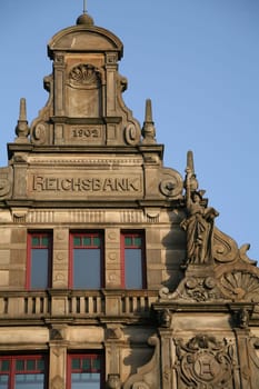 The building of the former Reichsbank branch in Hamelin (Lower Saxony)