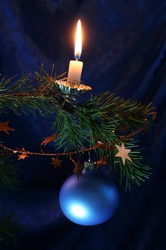 the lights are burning on the Christmas tree II