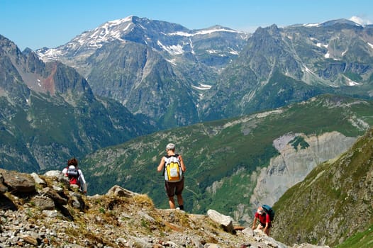 Hiking in the Alps
