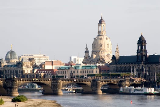 Dresden's banks of the Elbe