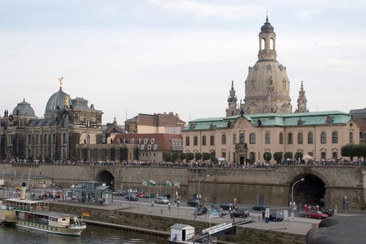 Brühl's terraces and Frauenkirche