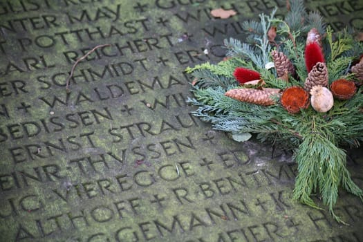 War Victims Memorial in Extertal-Bösingfeld (Lippe district,North Rhine-Westphalia)