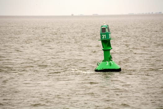 Fairway marking in the North Sea off Cuxhaven
