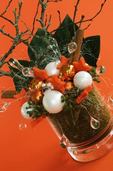 Advent arrangement orange