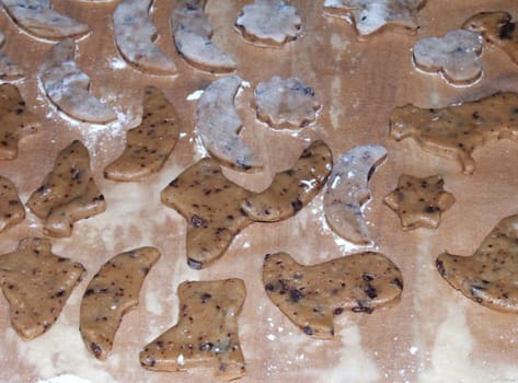 Baking Christmas cookies
