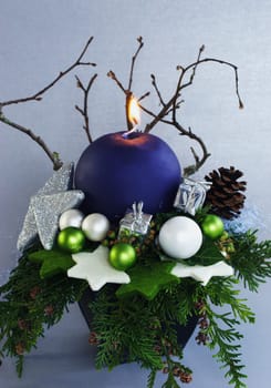 blue candle