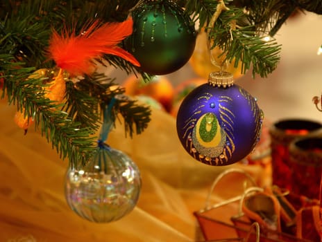 Blue Christmas ball