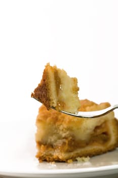 Mirabelle plum crumble cake