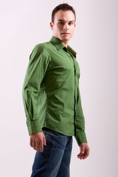 Young man at fashion shot