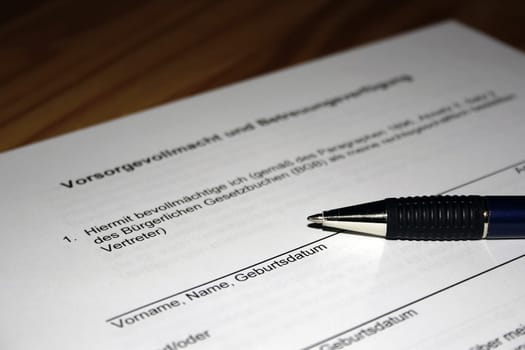 Power of attorney for health care