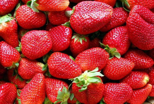 Fresh strawberries from the market