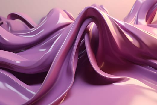 Abstract smooth shaped formless opaque pastel pink liquid flow background. Neural network generated in May 2023. Not based on any actual person, scene or pattern.