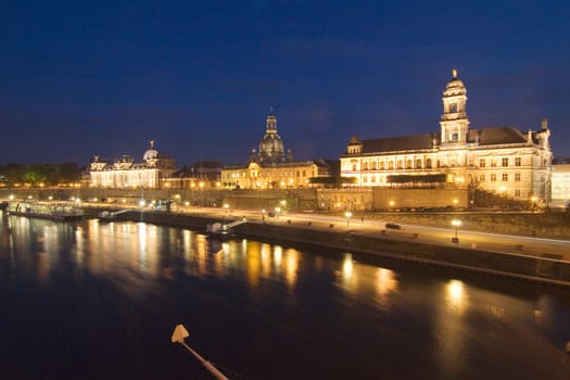 Brühl's terraces at night