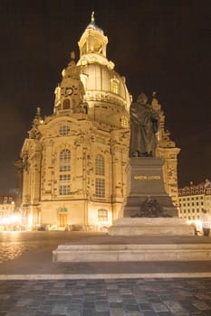 Luther in front of the Frauenkirche
