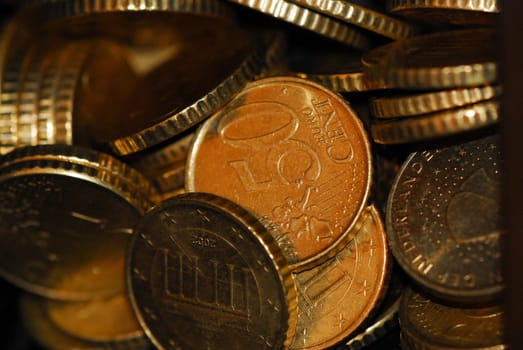50 Eurocent pieces