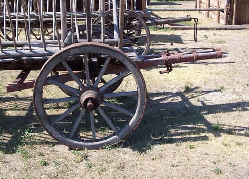 Old fleet of vehicles