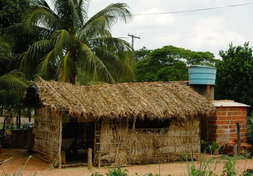 Straw hut