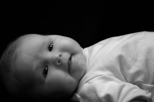 Toddler with a smile SW
