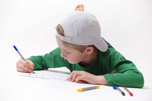 Child painting