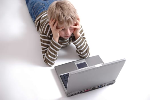 Child at the laptop