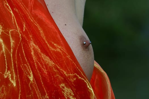 pierced nipple