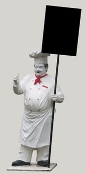 Advertising sign for restaurant