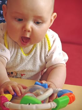 Playing toddler